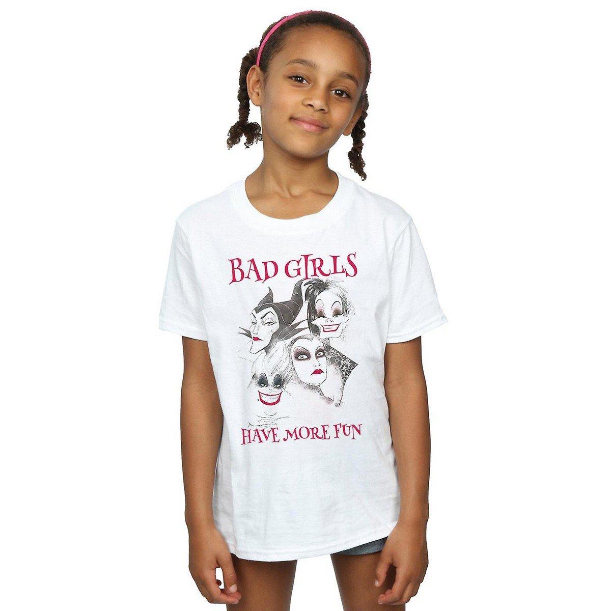 Disney - Bad Girls Have More Fun TShirt, 128, Weiss von Disney