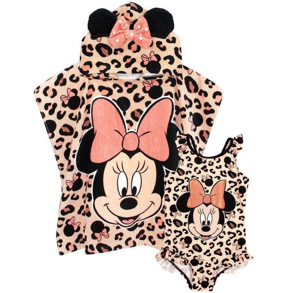 Badeanzug Und Poncho Set Mädchen Pink 122 von Disney