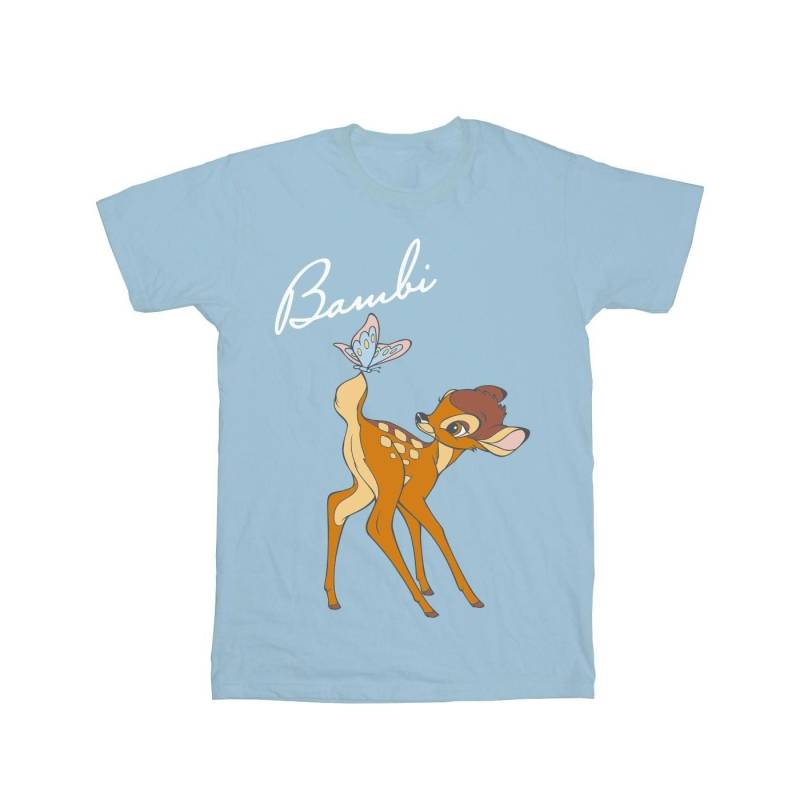 Bambi Butterfly Tail Tshirt Damen Blau XXL von Disney