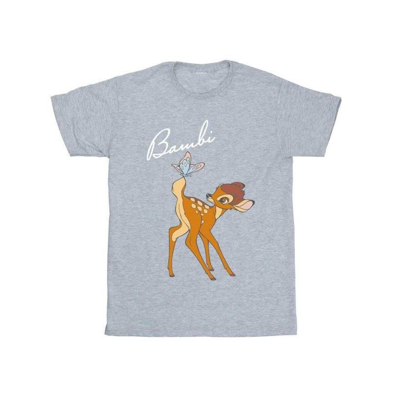 Bambi Butterfly Tail Tshirt Damen Grau 4XL von Disney