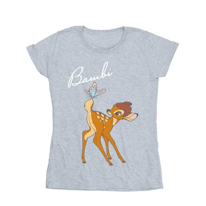 Bambi Butterfly Tail Tshirt Damen Grau L von Disney