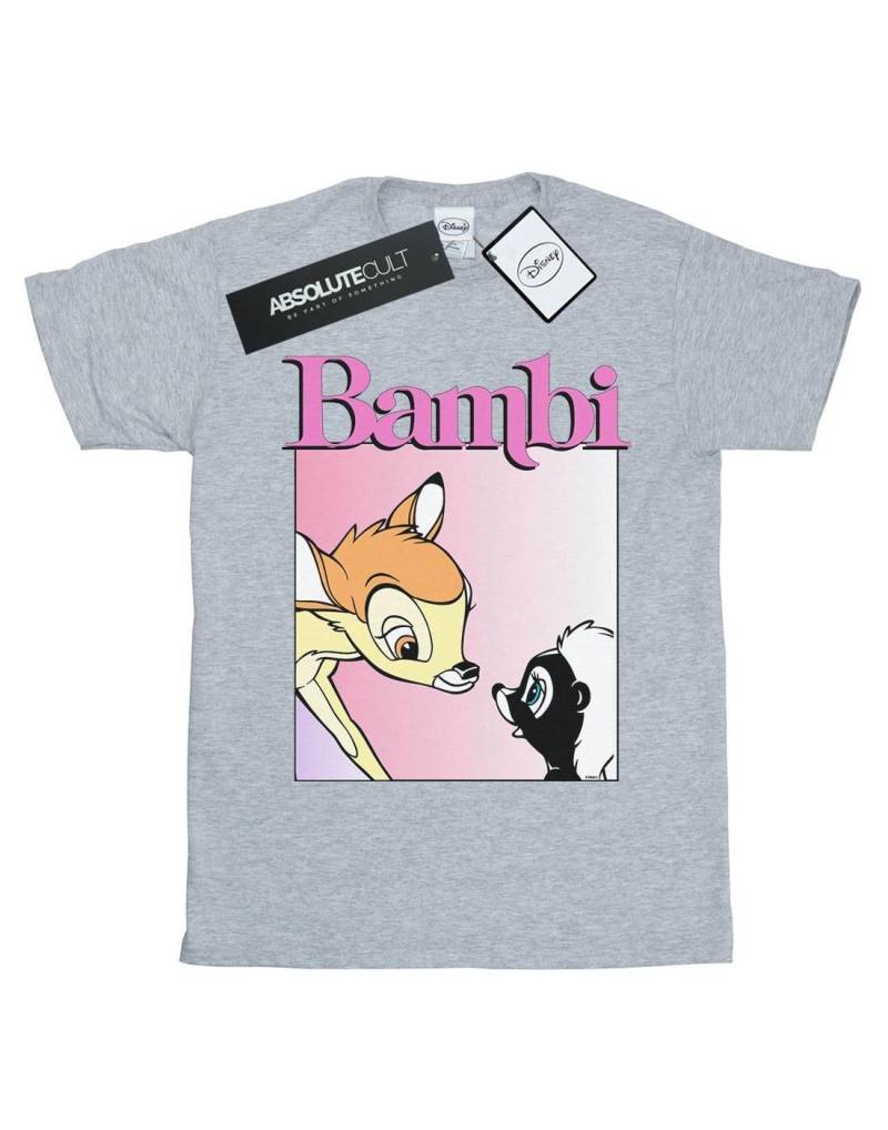 Bambi Nice To Meet You Tshirt Damen Grau M von Disney