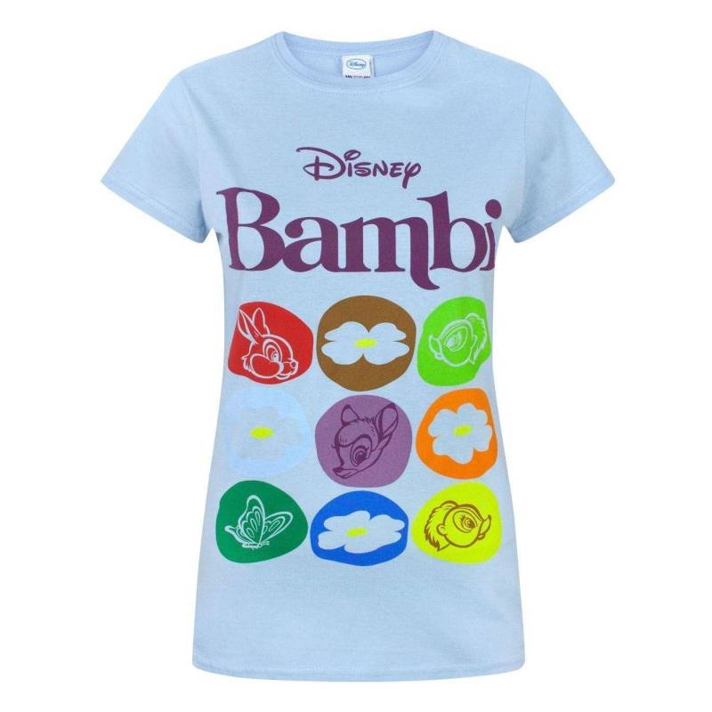 Disney - Bambi TShirt mit Druck, für Damen, Blau, Größe XL von Disney