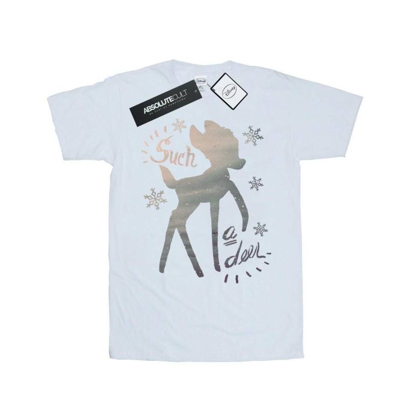 Bambi Winter Deer Tshirt Damen Weiss L von Disney