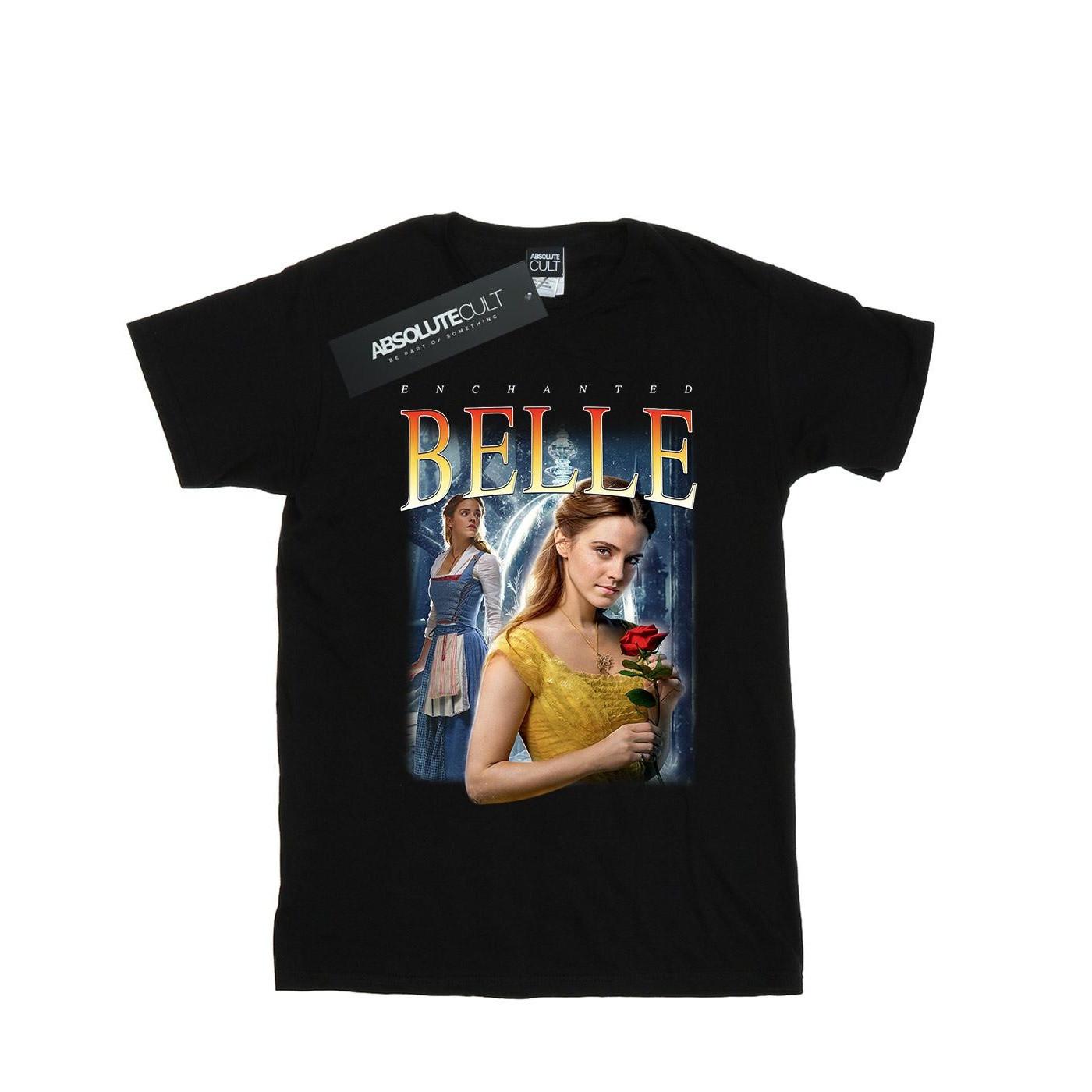 Beauty And The Beast Belle Montage Tshirt Jungen Schwarz 116 von Disney