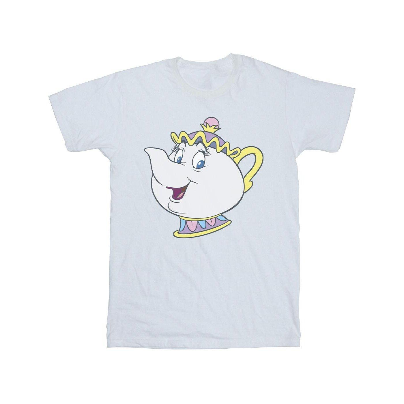 Disney - Beauty And The Beast Mrs Potts TShirt, für Damen, Weiss, Größe 4XL von Disney