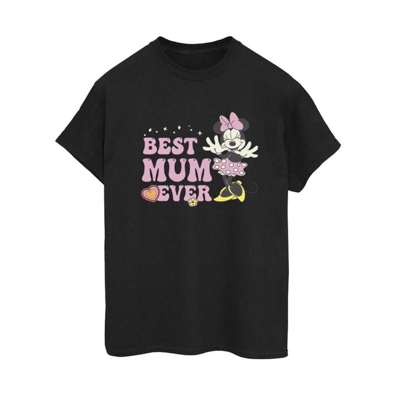 Best Mum Ever Tshirt Damen Schwarz L von Disney