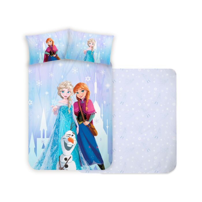 Bettwäsche mit Anna, Elsa & Olaf , 65x100 cm / 160x210 cm von Disney