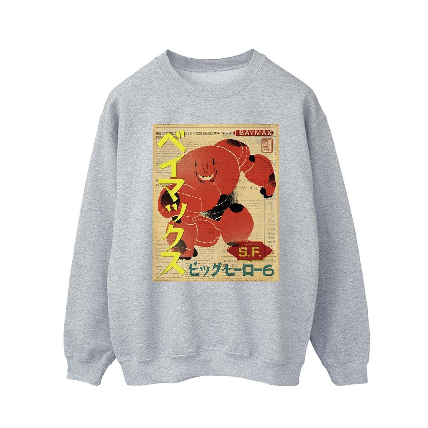 Disney - Big Hero 6 Sweatshirt, für Herren, Grau, Größe 3XL von Disney