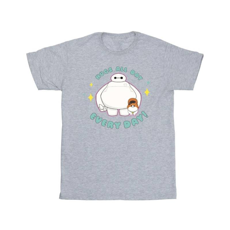 Big Hero 6 Baymax Hugs Everyday Tshirt Herren Grau 3XL von Disney