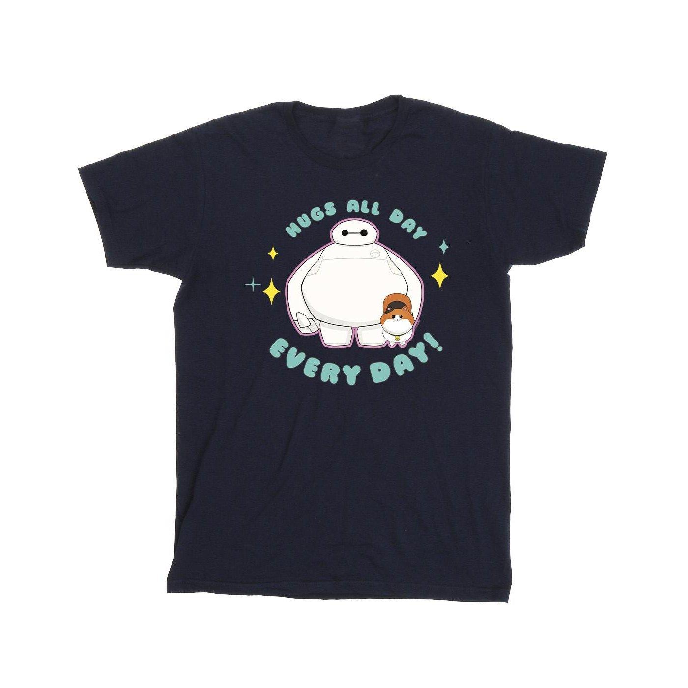 Big Hero 6 Baymax Hugs Everyday Tshirt Herren Marine 4XL von Disney