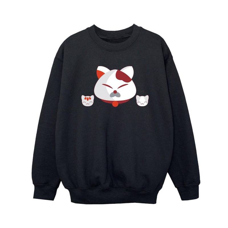 Big Hero 6 Baymax Kitten Heads Sweatshirt Unisex Schwarz 128 von Disney