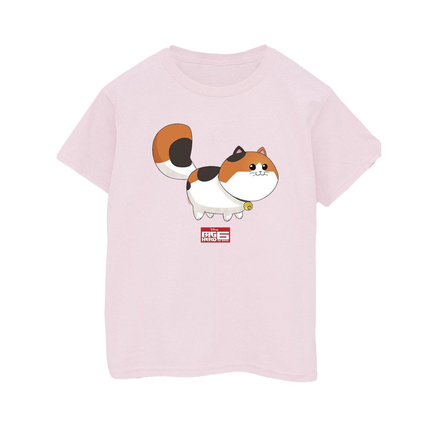 Big Hero 6 Baymax Kitten Pose Tshirt Herren Pink L von Disney