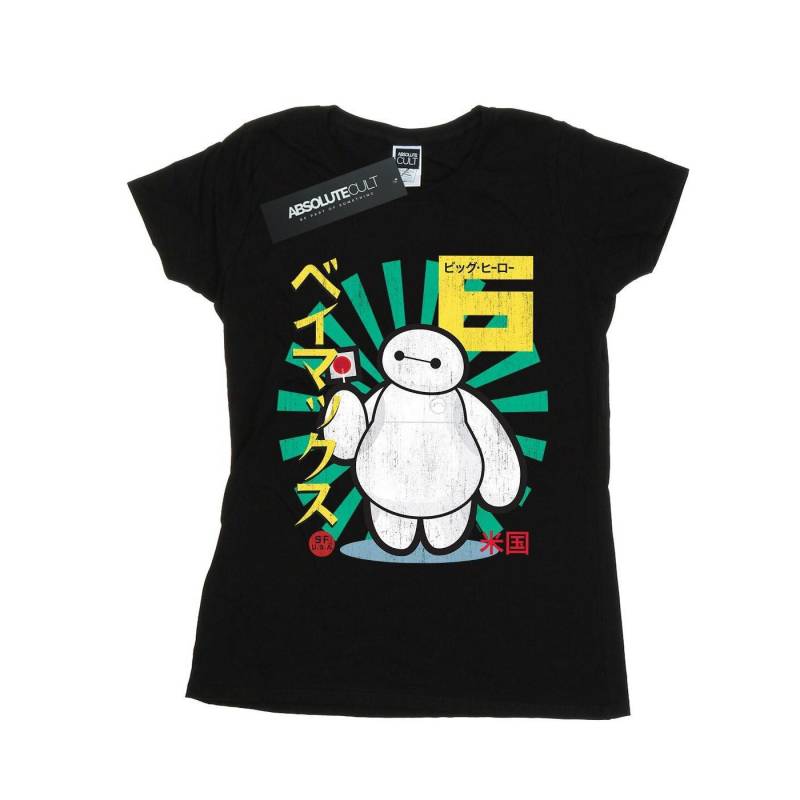 Big Hero 6 Baymax Lollypop Tshirt Damen Schwarz S von Disney