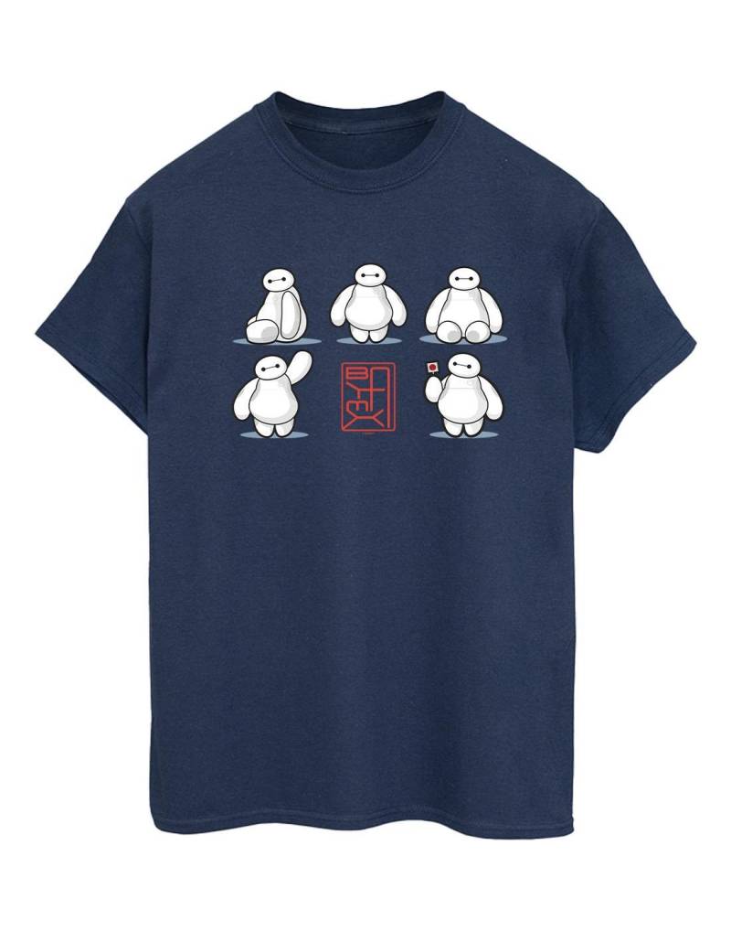 Big Hero 6 Baymax Many Poses Tshirt Damen Marine XXL von Disney