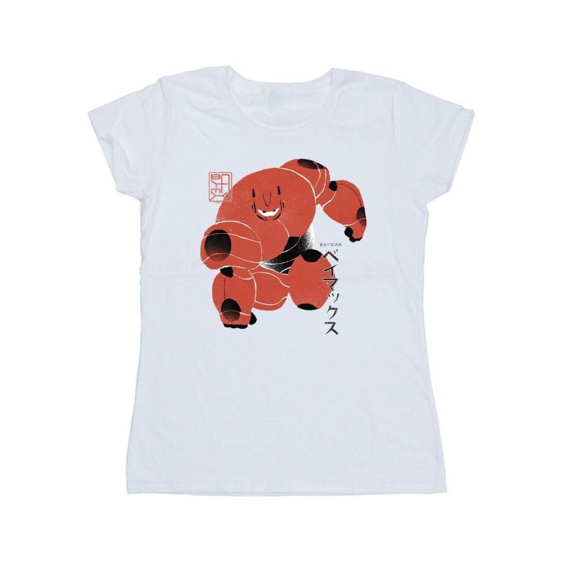 Big Hero 6 Baymax Suite Pose Tshirt Damen Weiss M von Disney