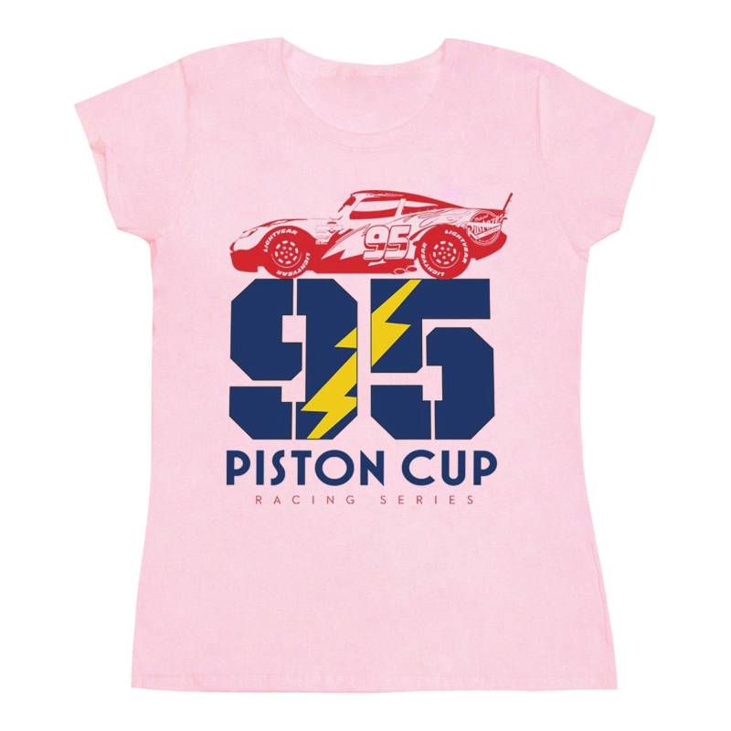 Cars Piston Cup 95 Tshirt Damen Pink XXL von Disney