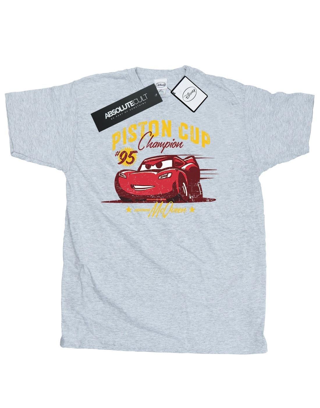 Cars Piston Cup Champion Tshirt Herren Grau XL von Disney