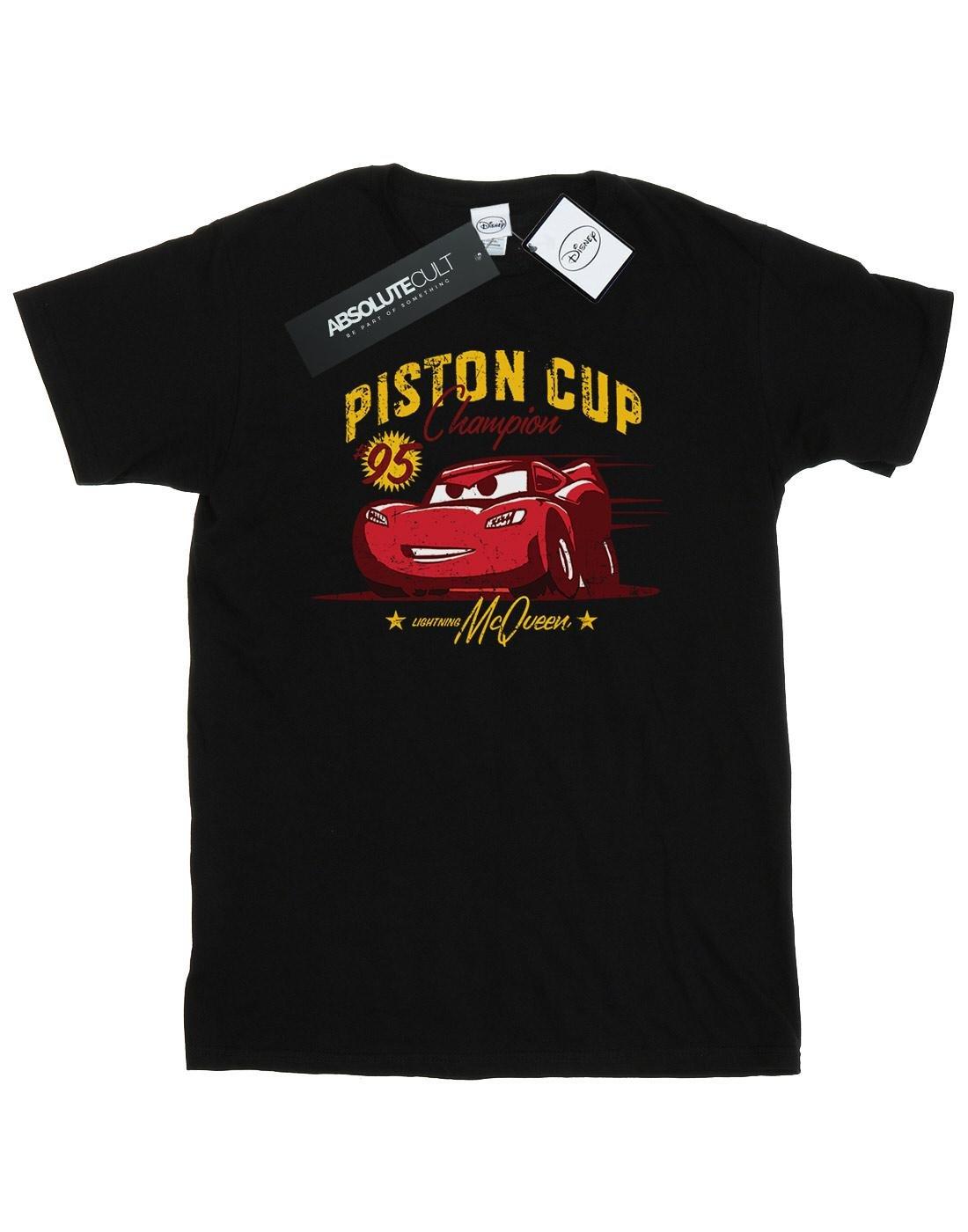 Cars Piston Cup Champion Tshirt Herren Schwarz L von Disney