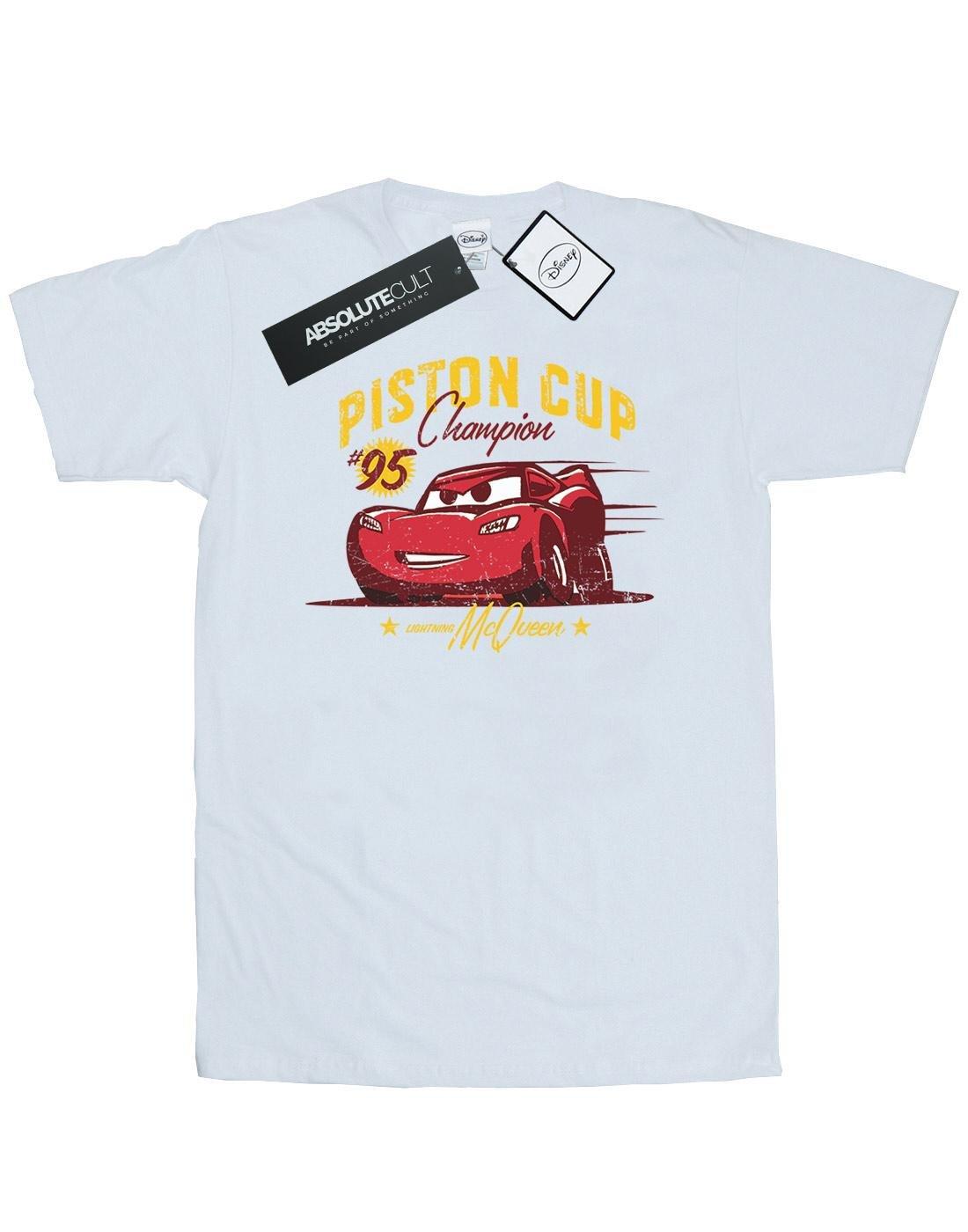 Cars Piston Cup Champion Tshirt Herren Weiss M von Disney