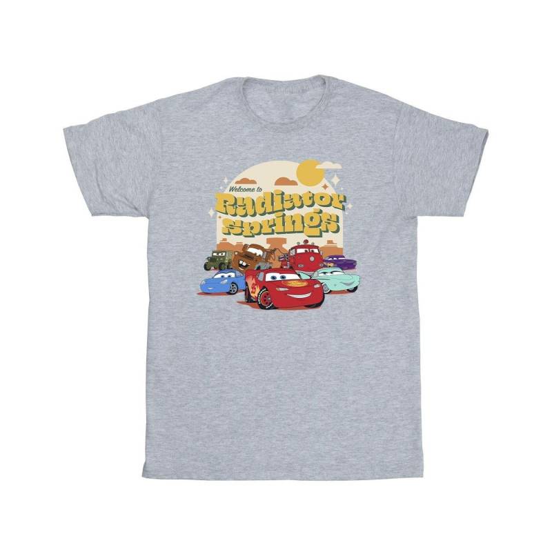 Cars Radiator Springs Group Tshirt Herren Grau 3XL von Disney