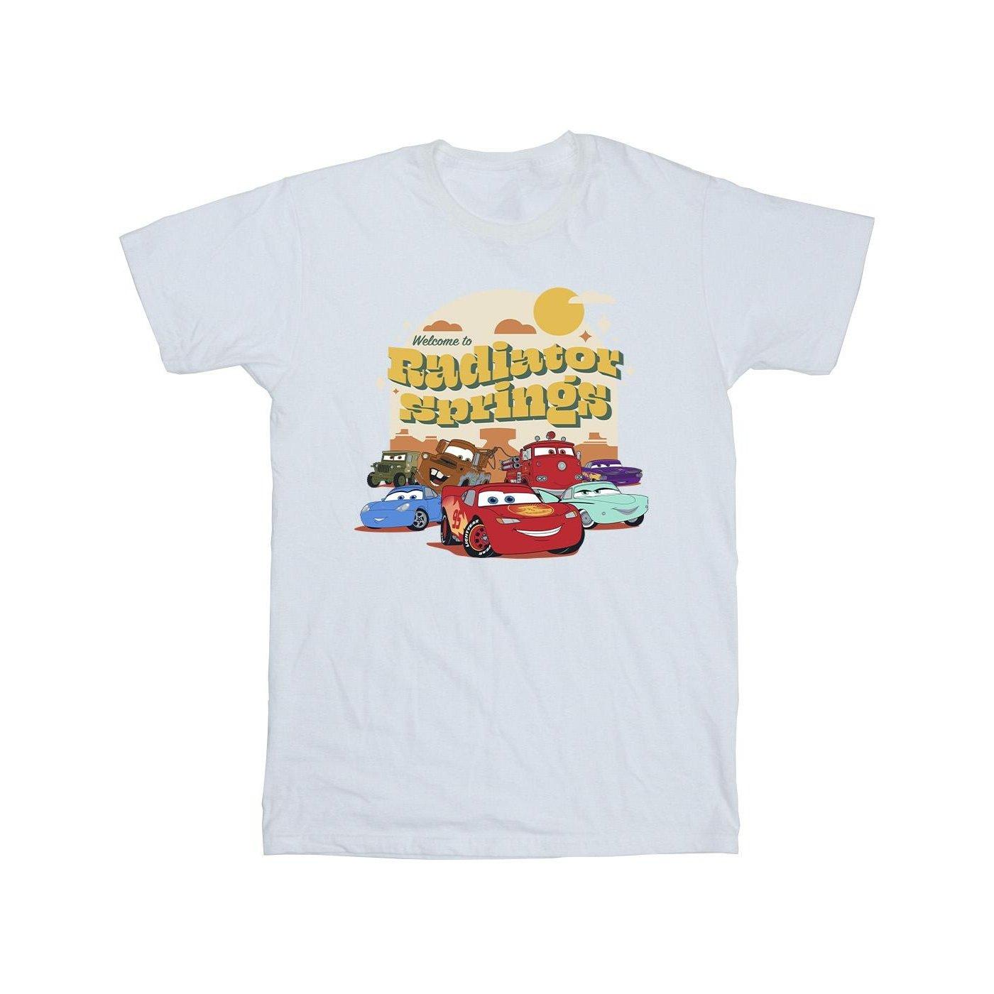 Cars Radiator Springs Group Tshirt Herren Weiss 5XL von Disney