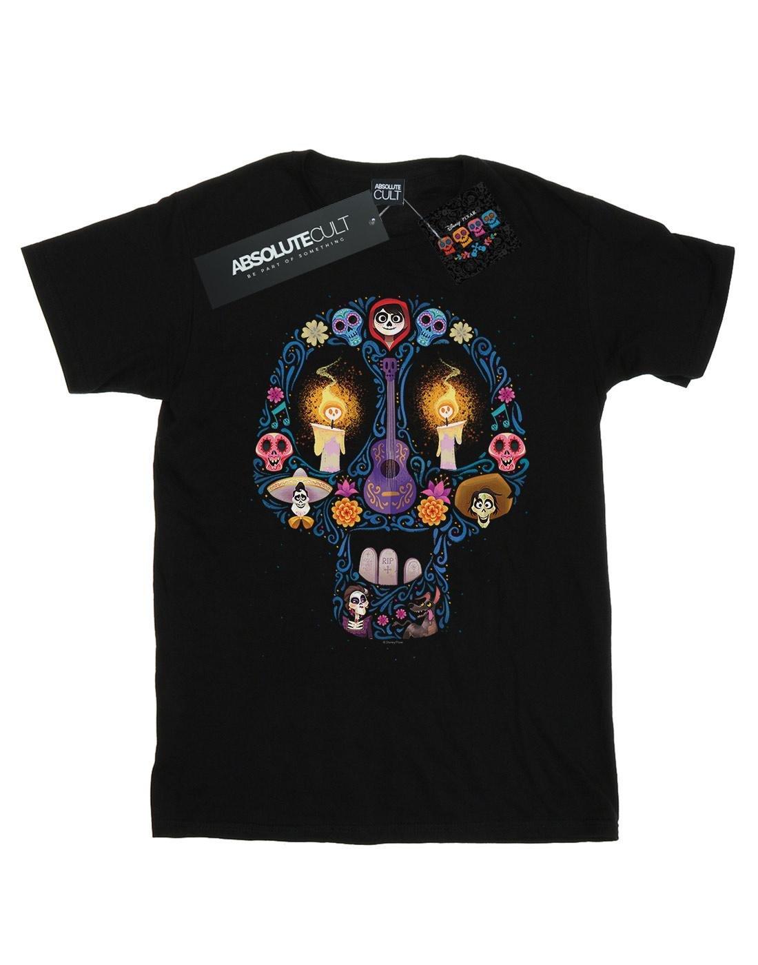 Coco Candle Skull Tshirt Damen Schwarz XXL von Disney