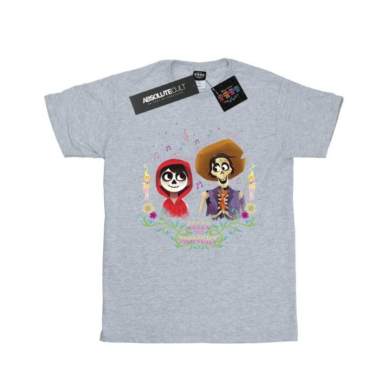 Coco Miguel And Hector Tshirt Damen Grau 3XL von Disney