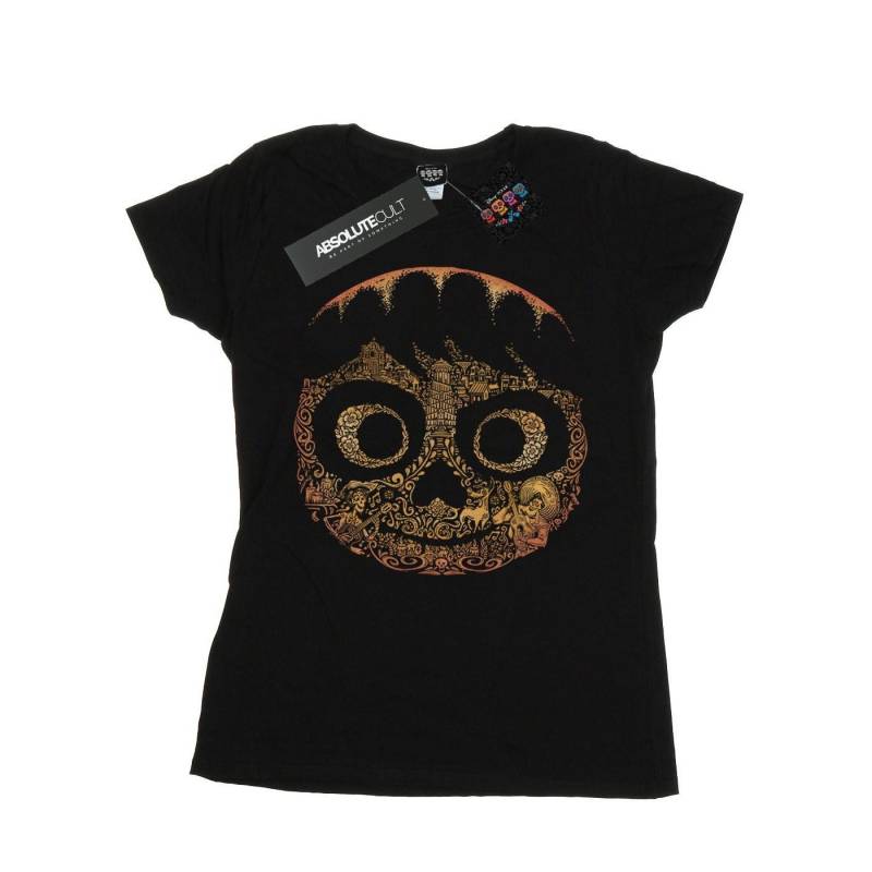 Coco Miguel Face Tshirt Damen Schwarz XXL von Disney