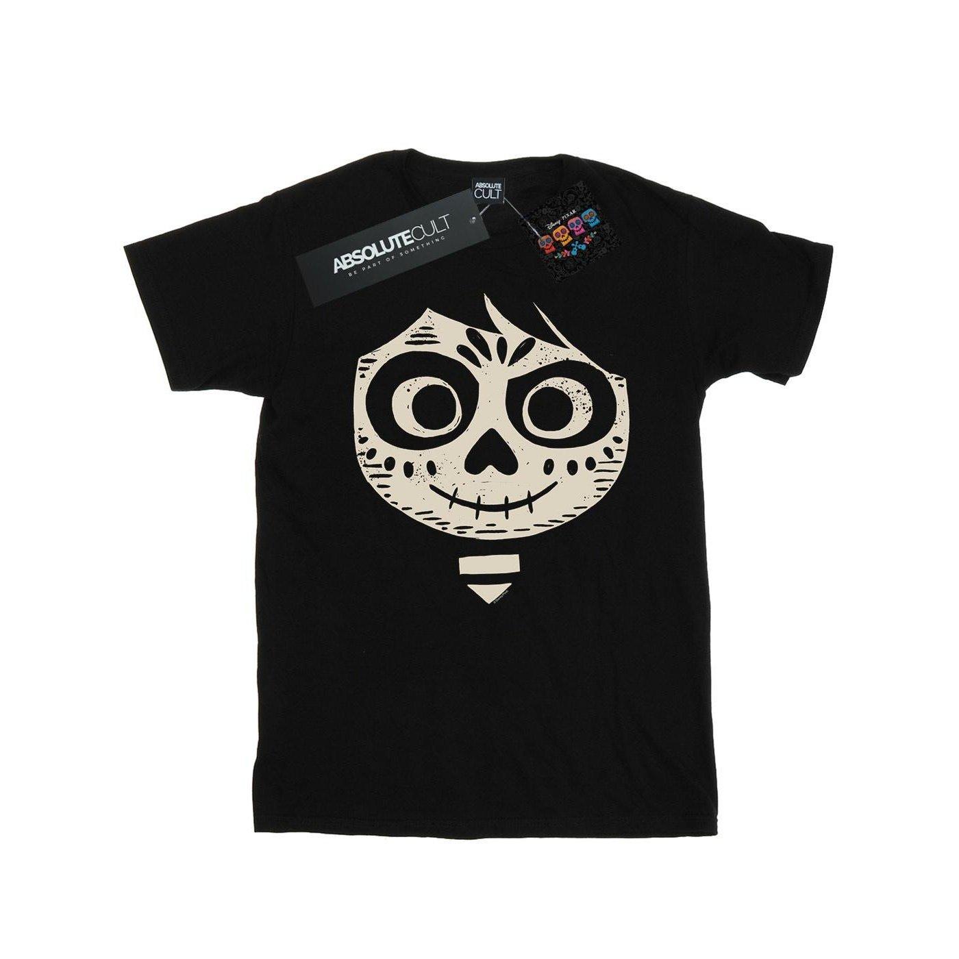 Coco Miguel Skeleton Face Tshirt Herren Schwarz 4XL von Disney