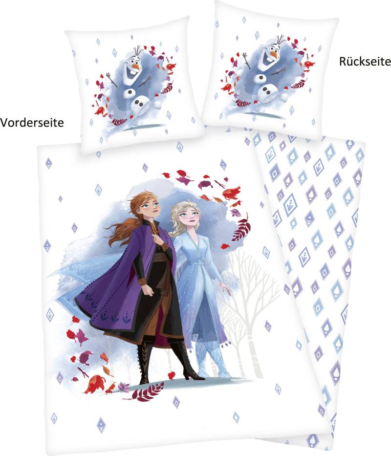 Disney Kinderbettwäsche »Disney´s Eiskönigin«, mit tollem Anna und Elsa Motiv von Disney