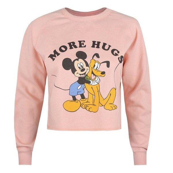 More Hugs Kurzes Sweatshirt Damen Altrosa S von Disney