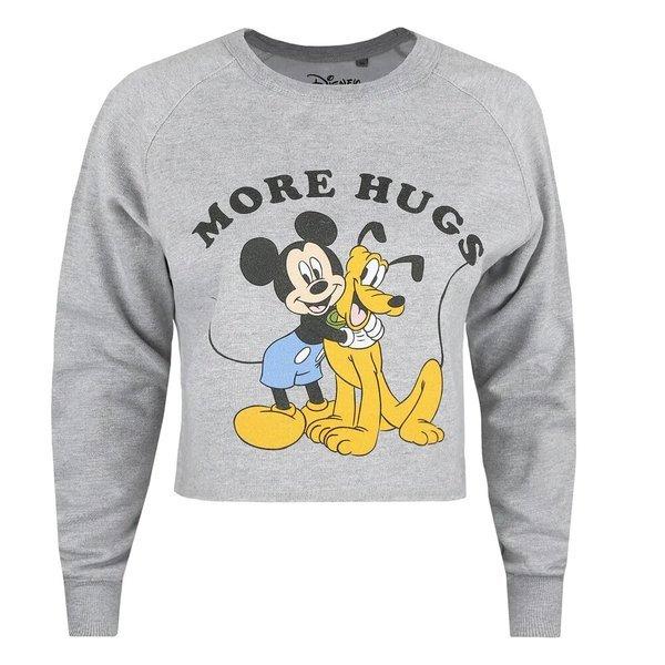 More Hugs Kurzes Sweatshirt Damen Grau S von Disney