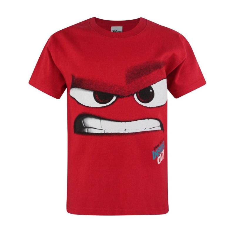 Official Inside Out Anger Tshirt Mädchen Rot Bunt 116 von Disney