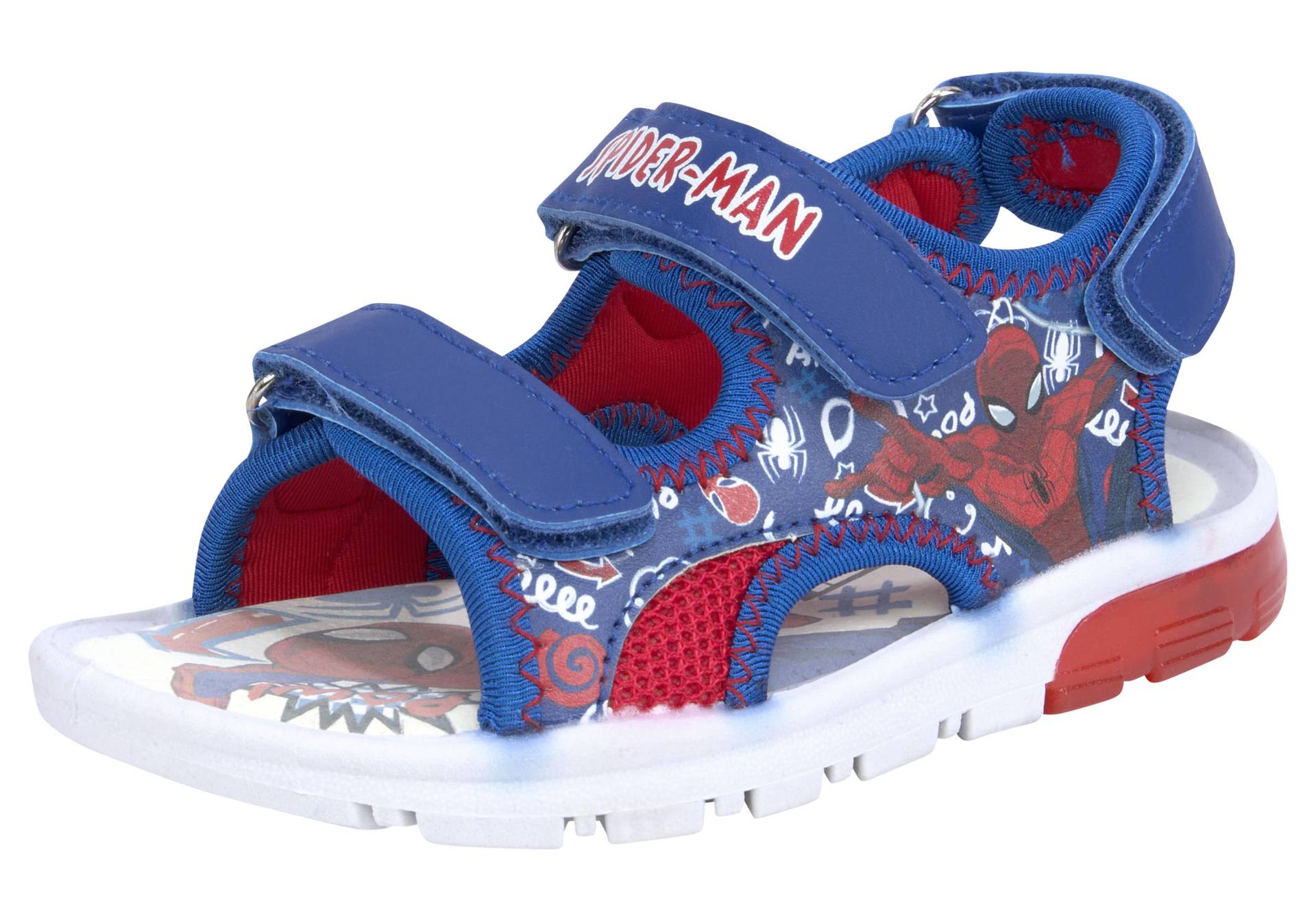 Disney Sandale »Spiderman«, mit cooler Blinkfunktion und mit Klettverschlüssen von Disney