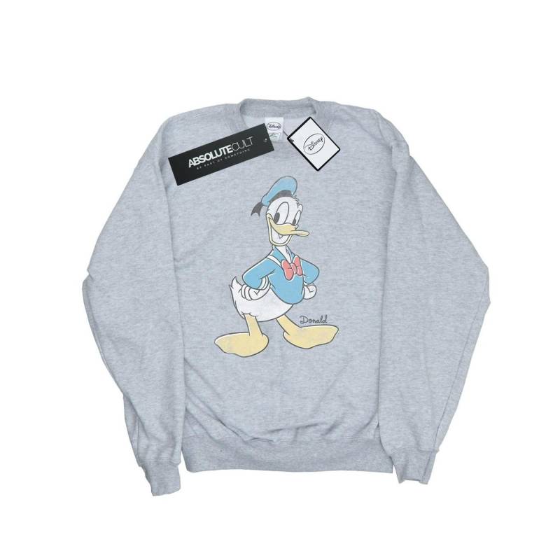 Donald Duck Classic Donald Sweatshirt Herren Grau M von Disney