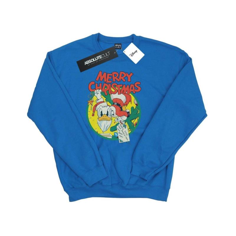 Donald Duck Merry Christmas Sweatshirt Herren Königsblau 5XL von Disney