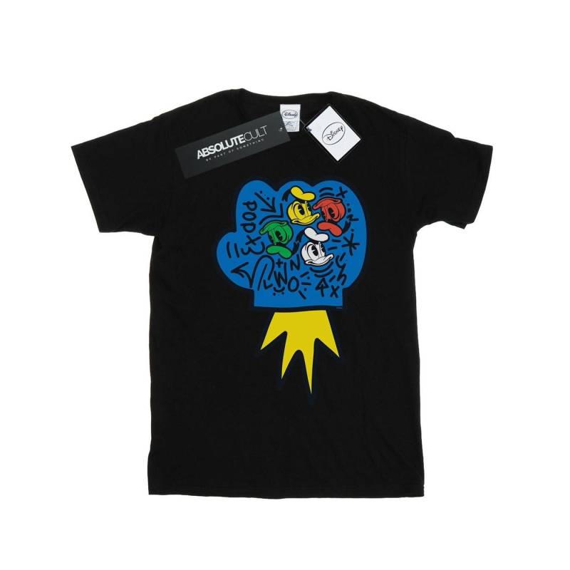 Donald Duck Pop Fist Tshirt Herren Schwarz 3XL von Disney