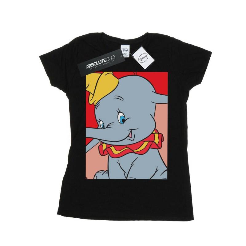 Dumbo Portrait Tshirt Damen Schwarz M von Disney