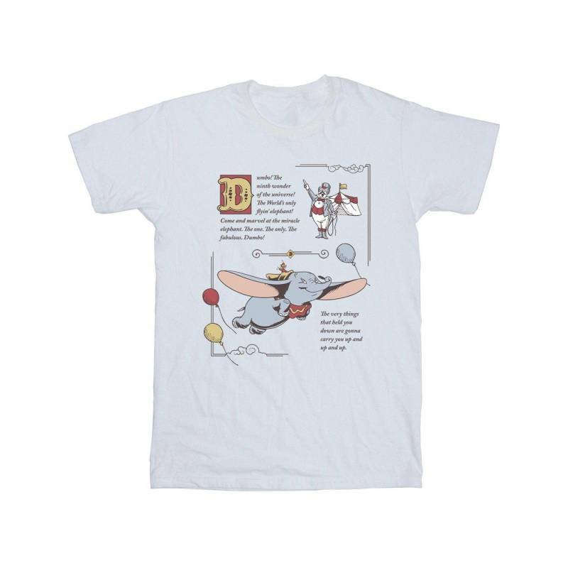 Dumbo Story Book Page Tshirt Unisex Weiss 116 von Disney