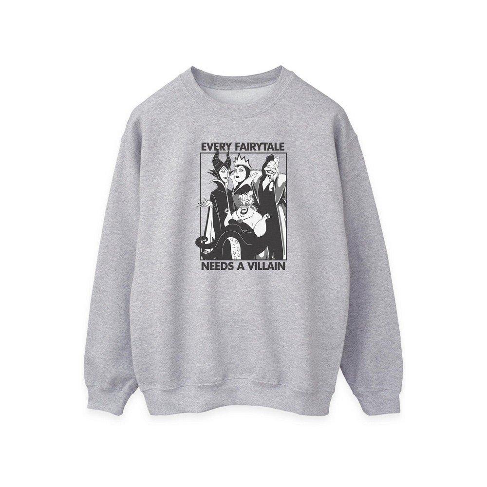 Every Fairy Tale Needs A Villain Sweatshirt Damen Grau S von Disney