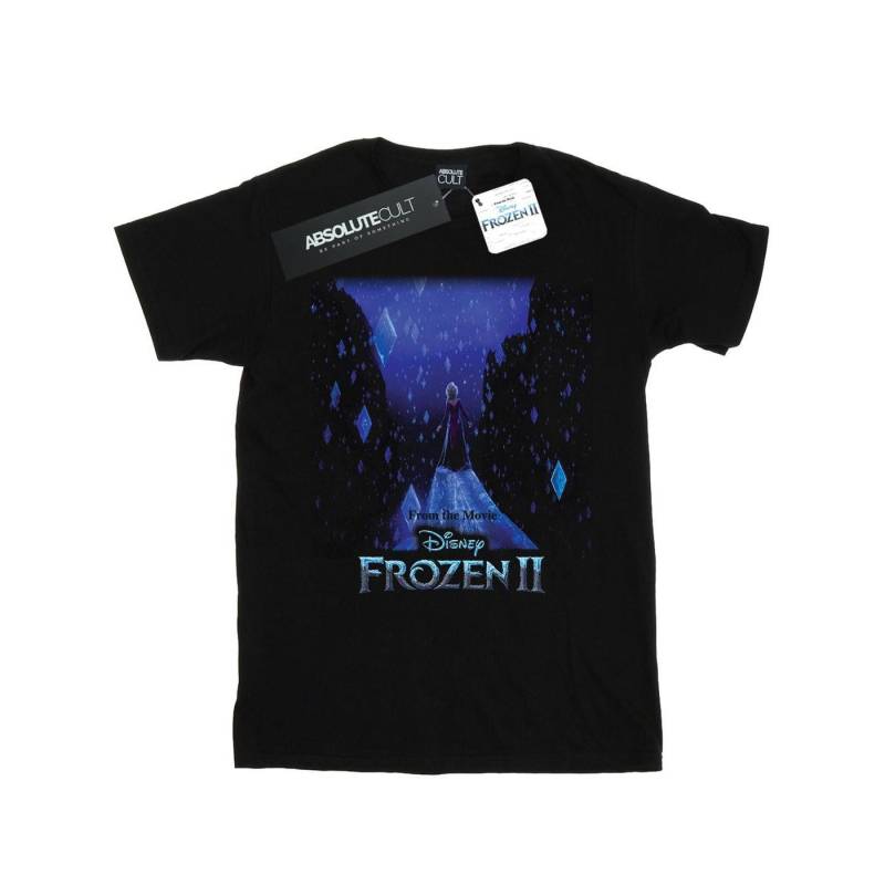 Frozen 2 Elsa Diamond Elements Tshirt Damen Schwarz 4XL von Disney