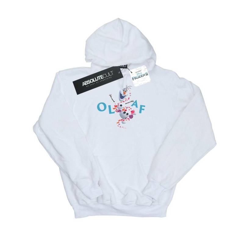 Frozen 2 Olaf Leaf Jump Kapuzenpullover Jungen Weiss 104 von Disney