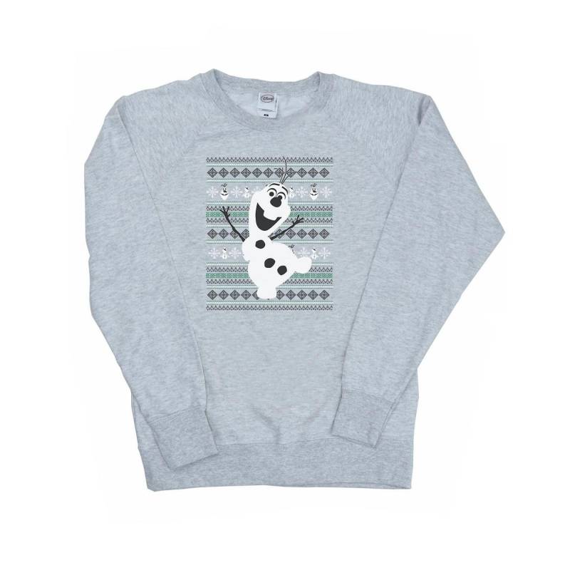 Frozen Christmas Olaf Dance Sweatshirt Damen Grau L von Disney