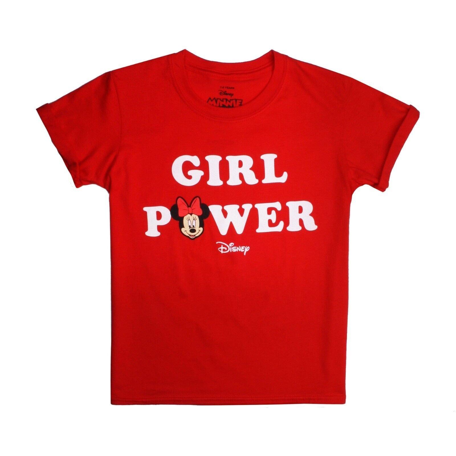 Girl Power Tshirt Mädchen Rot Bunt 140 von Disney