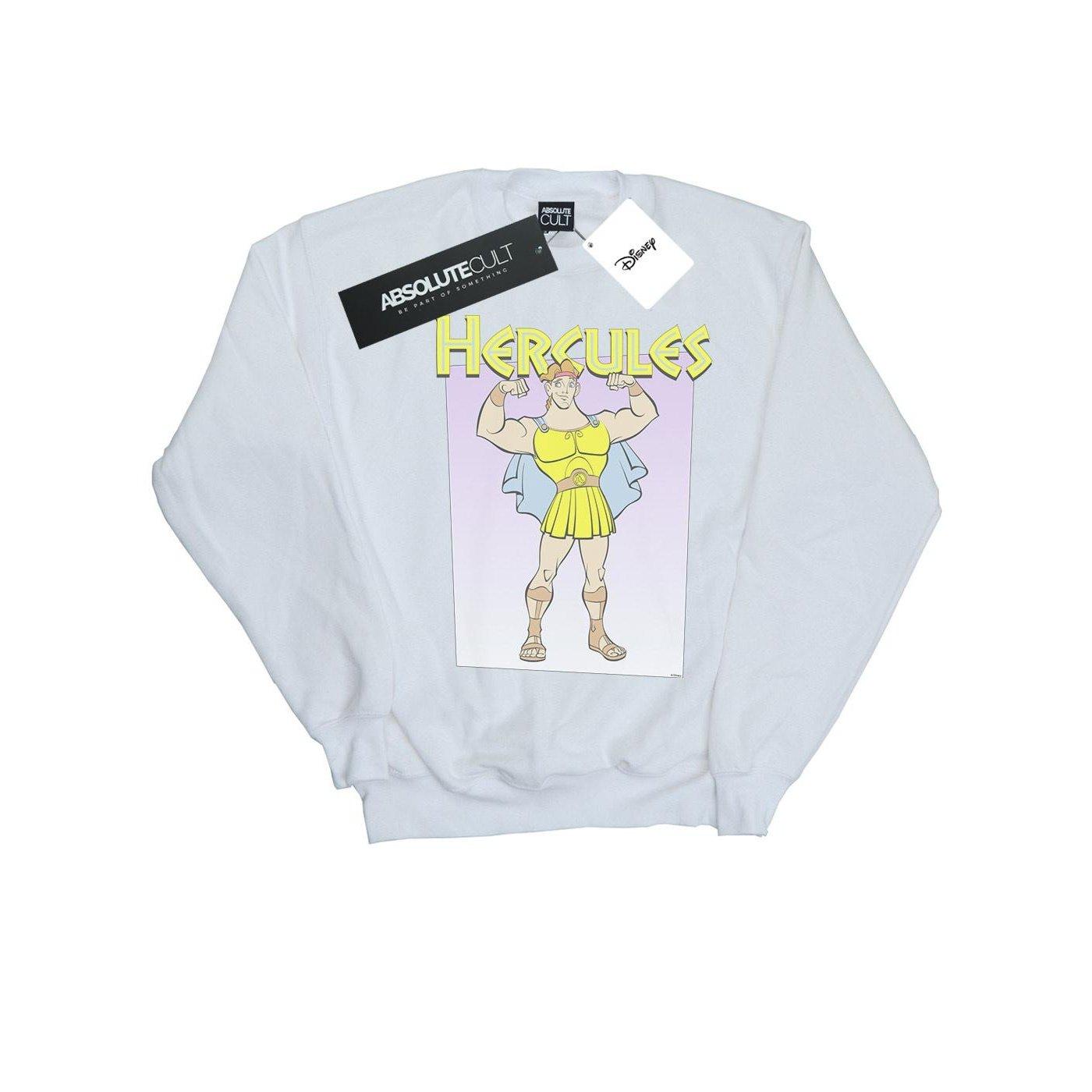 Hercules Muscles Sweatshirt Herren Weiss S von Disney