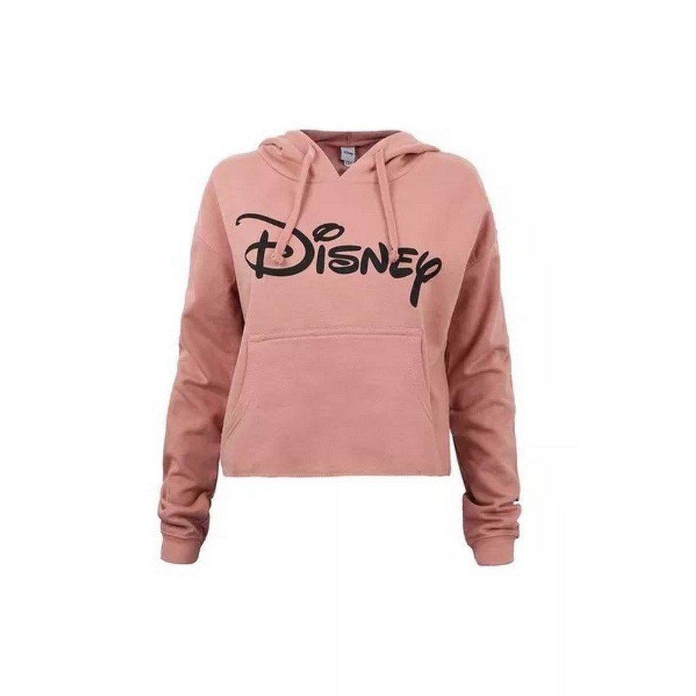 Kurzes Hoodie Logo Damen Pink L von Disney