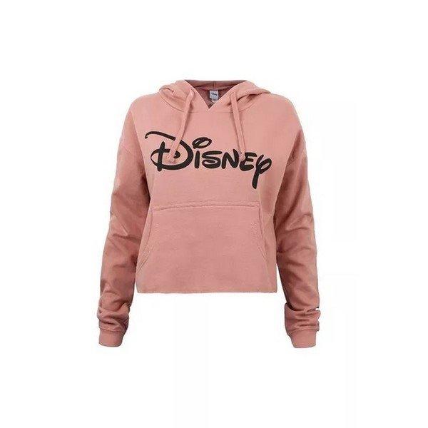 Kurzes Hoodie Logo Damen Pink S von Disney