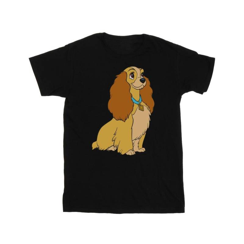 Lady And The Tramp Lady Spaghetti Heart Tshirt Damen Schwarz L von Disney