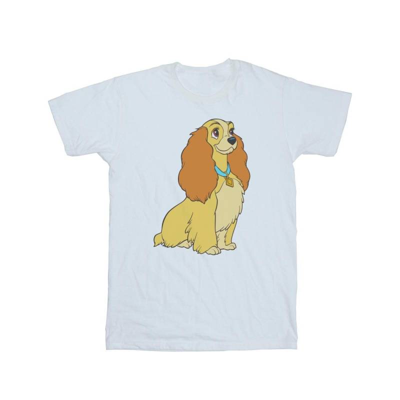 Lady And The Tramp Lady Spaghetti Heart Tshirt Damen Weiss S von Disney